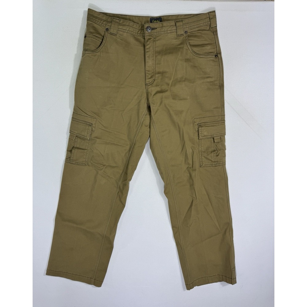 Cabela’s Mens 34x30 Brown Cargo Pants Hiking Camping Gorpcore Utility M25PT108